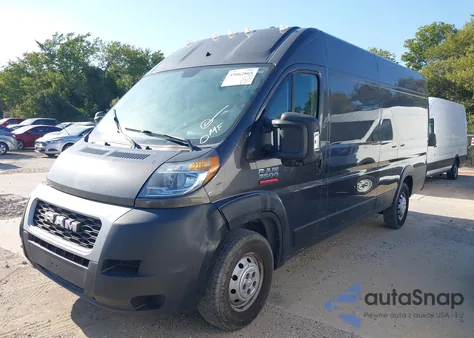 2019 Ram Promaster 3500 Cargo Van High Roof 159 Wb Ext из США, поврежденный, VIN 3C6URVJG9KE510235